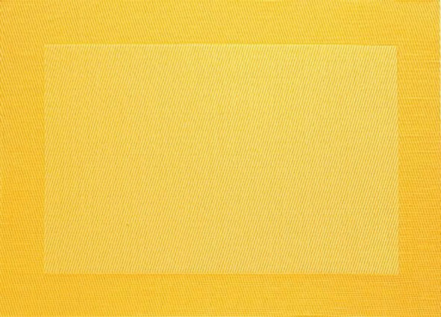ASA Tischsets Tischset gewebter Rand gelb 46 x 33 cm (gelb) günstig online kaufen
