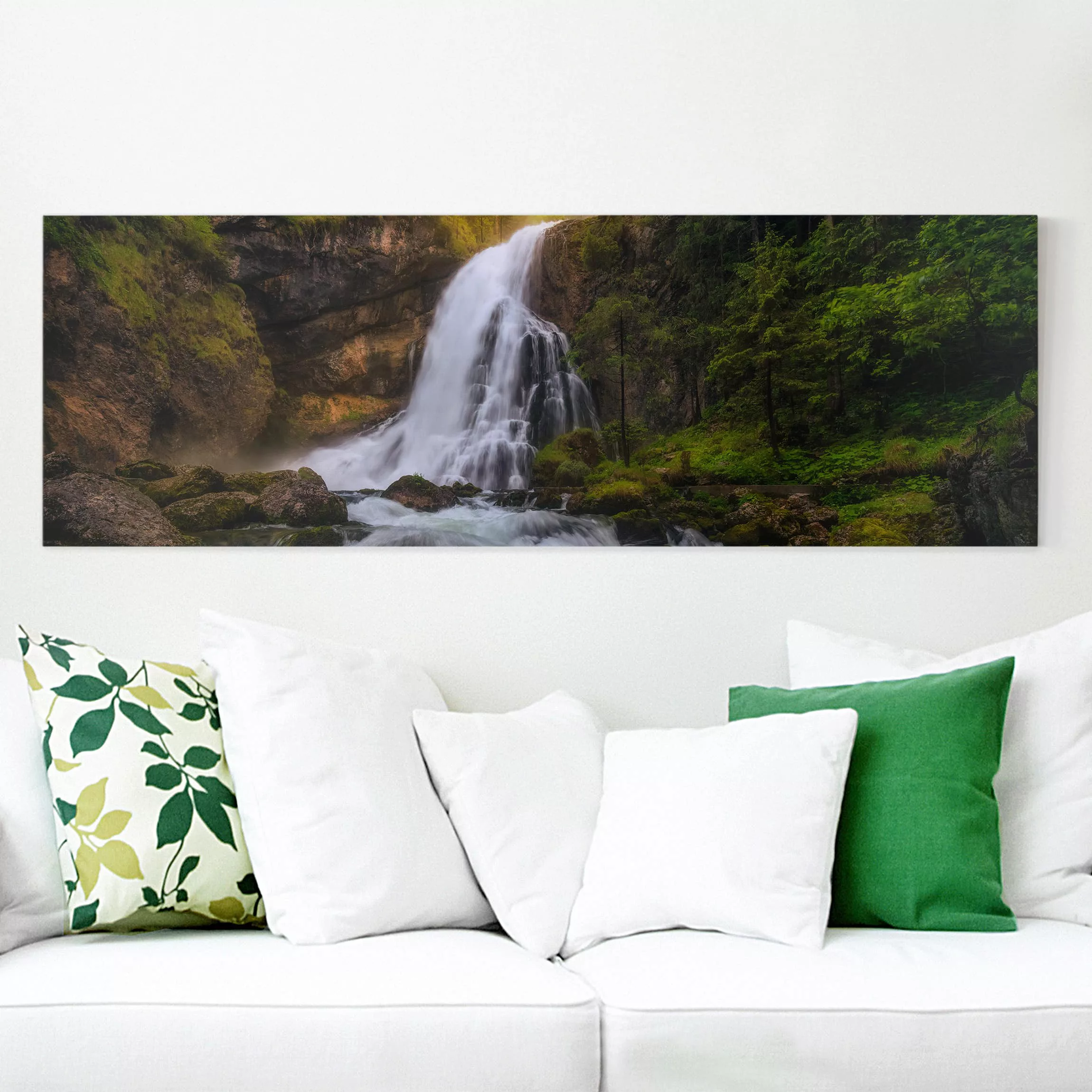 Leinwandbild Wald - Panorama Frühjahrsflut günstig online kaufen