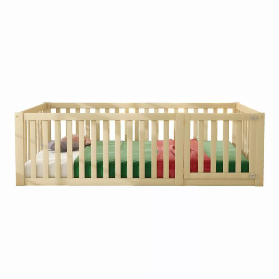 OKWISH Kinderbett Multifunktional Holzbett Jugendbett Funktionsbett Staurau günstig online kaufen