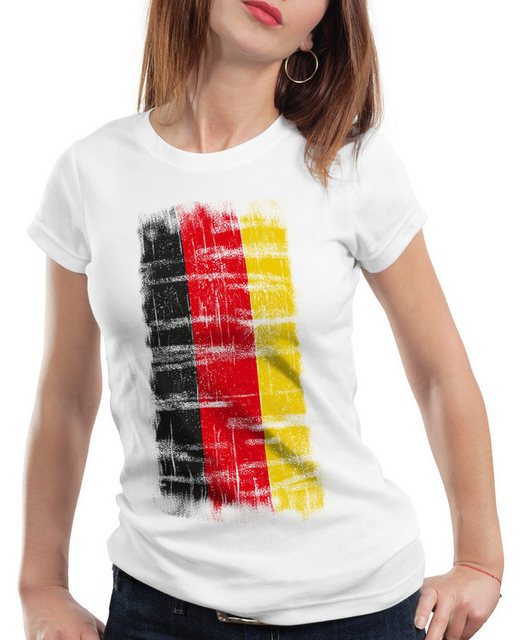 style3 T-Shirt Deutschland Vintage Flagge WM2026 trikot flagge fanartikel f günstig online kaufen