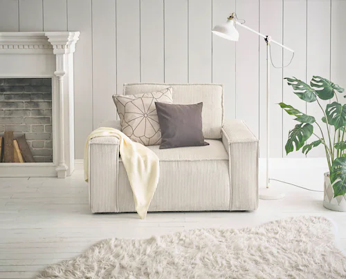 Home affaire Sessel »SHERWOOD, Love-Seat in 3 Stoffarten verfügbar«, passen günstig online kaufen