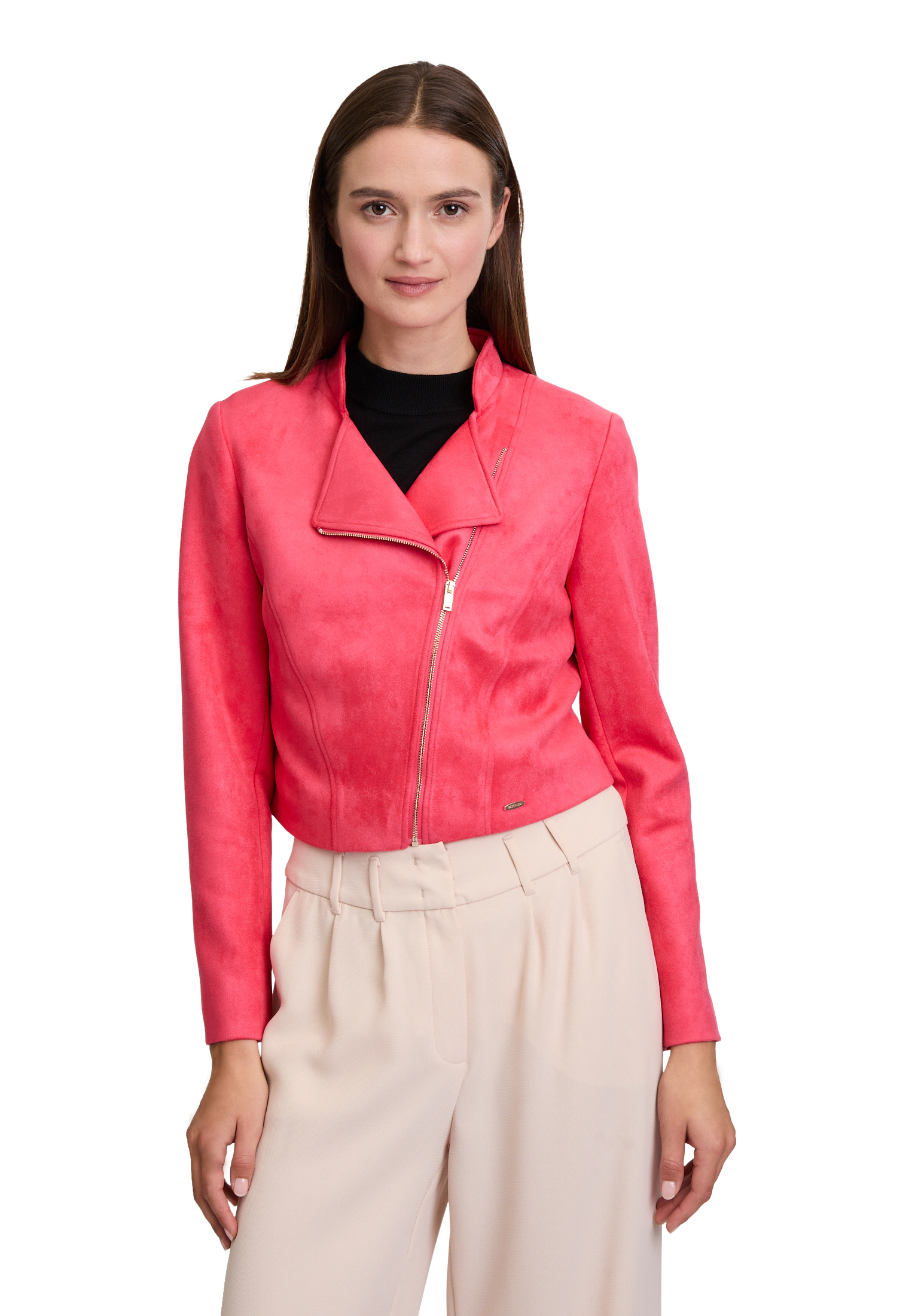 Betty&Co Jackenblazer Betty & Co Bikerjacke mit Stehkragen Material günstig online kaufen