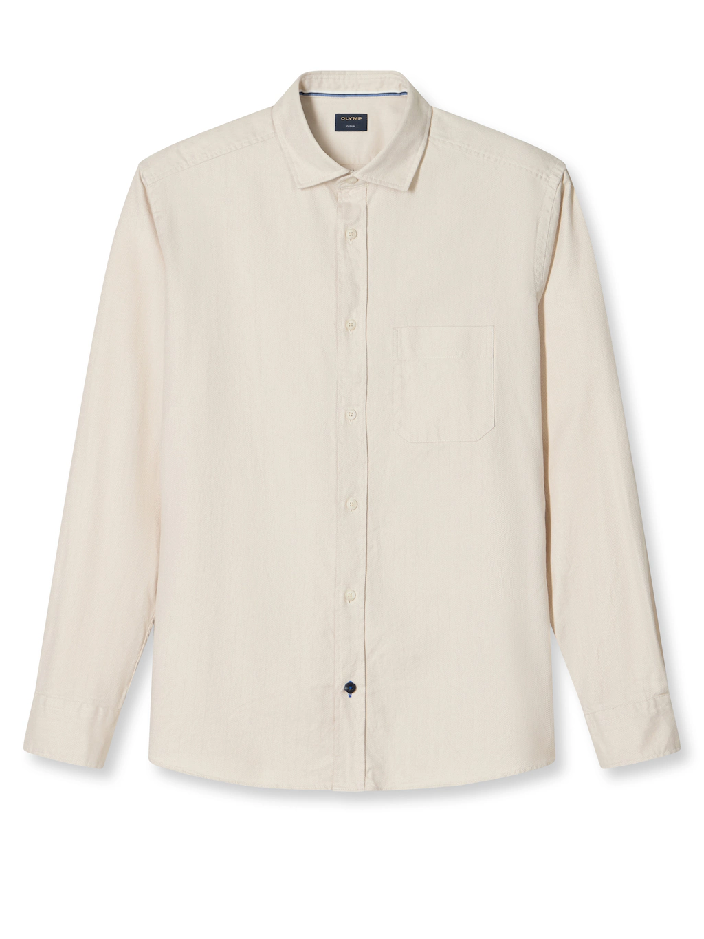 OLYMP Flanellhemd, casual, modern fit, Kentkragen, unifarben günstig online kaufen