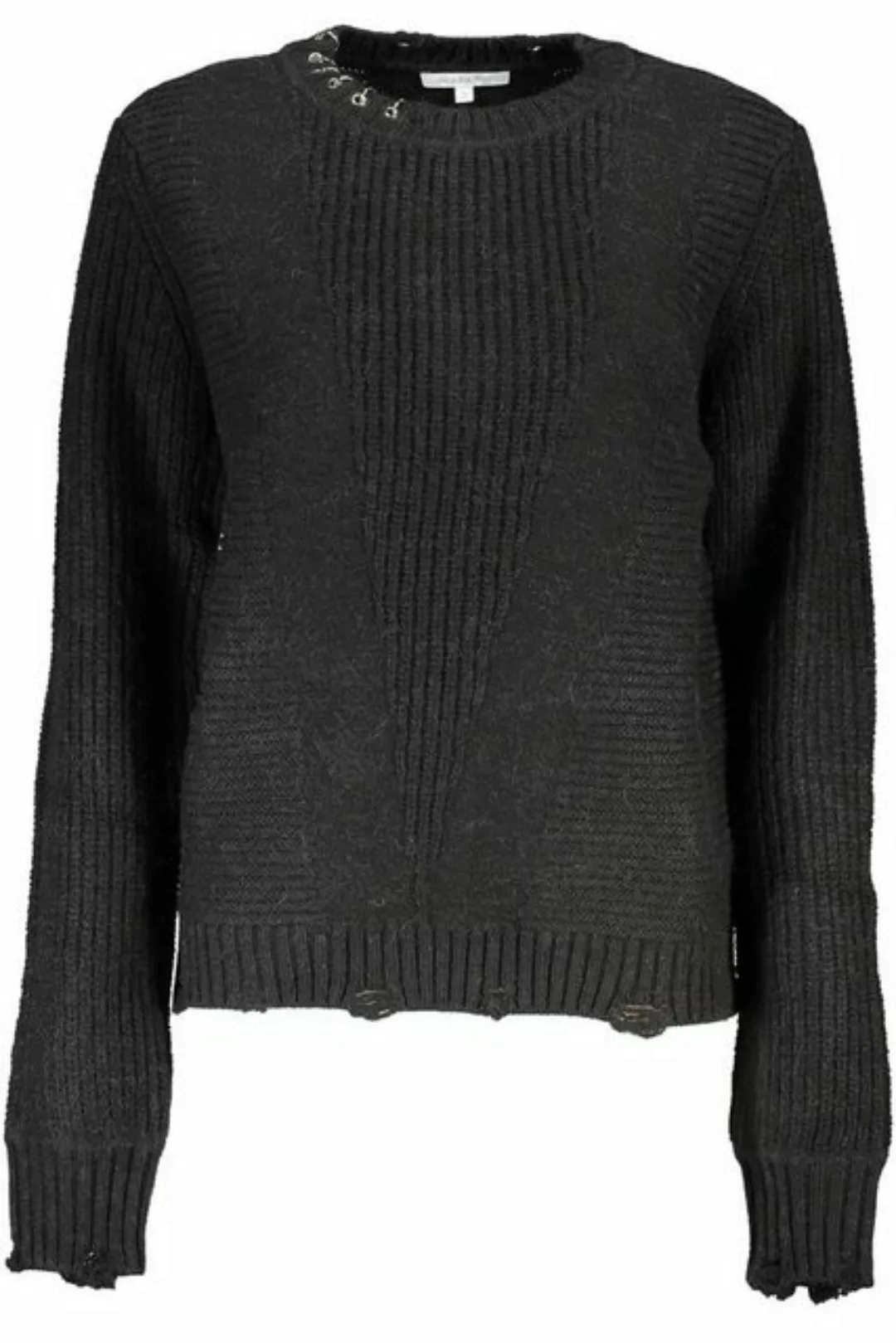 Patrizia Pepe Strickpullover Eleganter Damenpullover Schwarz - Langarm, Run günstig online kaufen