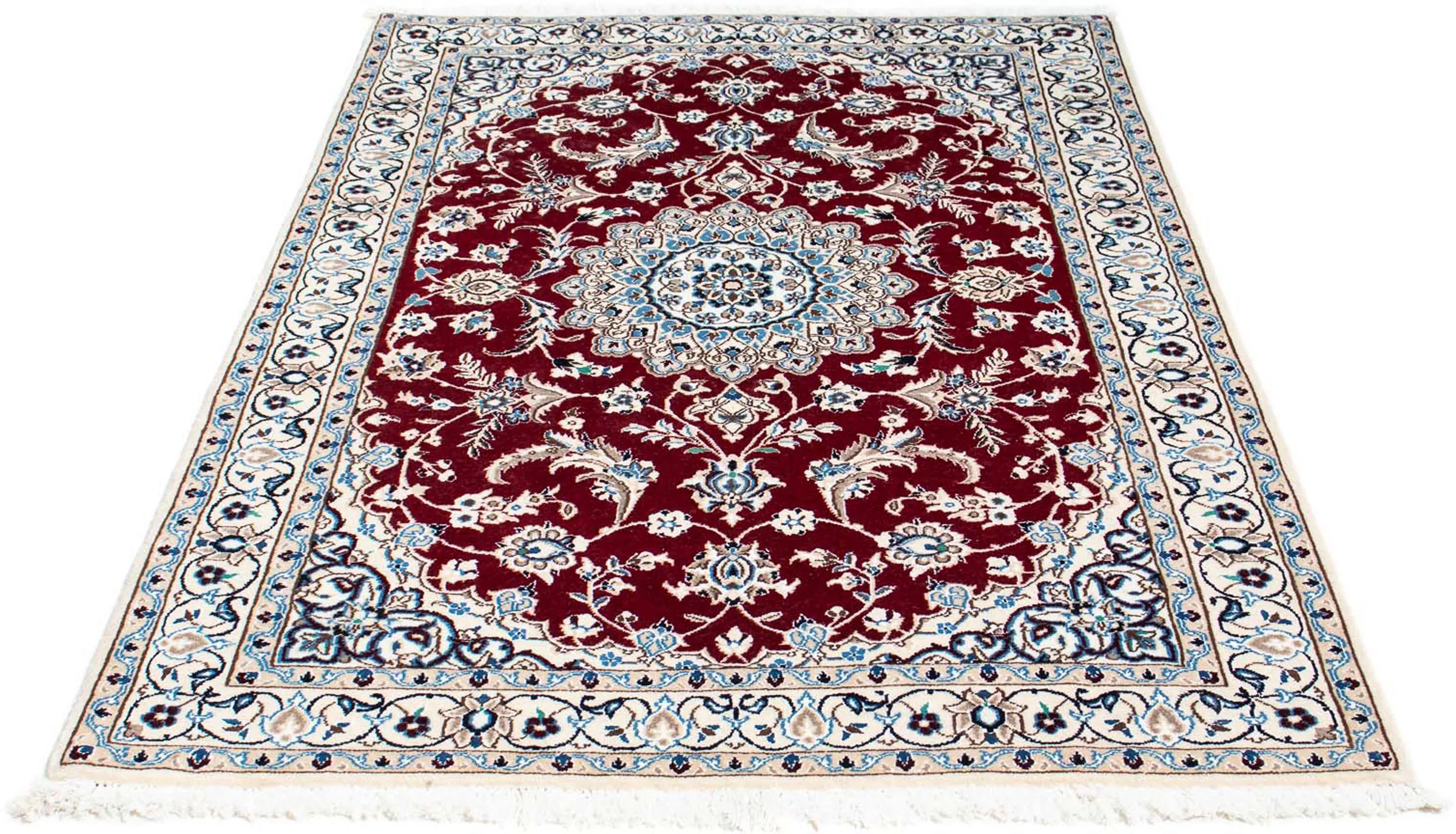 morgenland Orientteppich »Perser - Nain - Royal - 163 x 115 cm - dunkelrot« günstig online kaufen