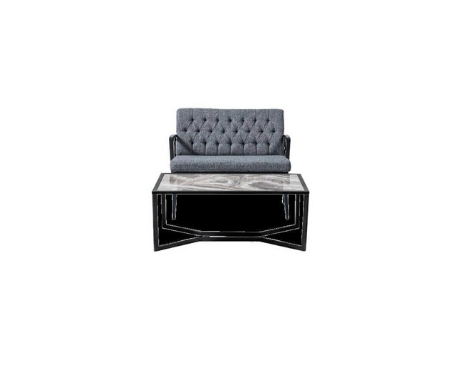 JVmoebel Sofa Büromöbel Set Zweisitzer+x2 Stühle+Couchtisch Luxus Modern Ne günstig online kaufen