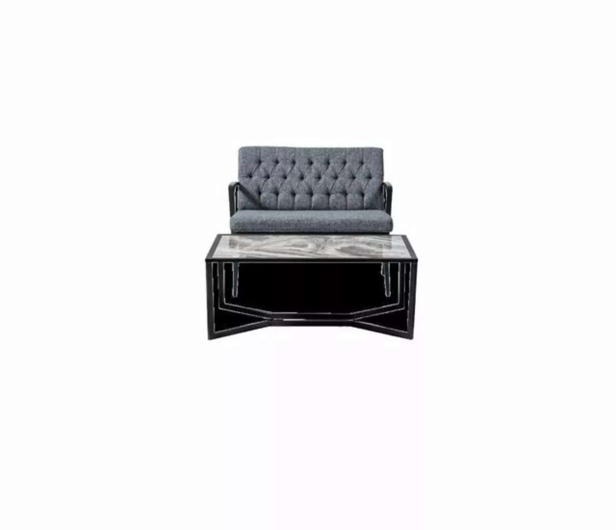 JVmoebel Sofa Büromöbel Set Zweisitzer+x2 Stühle+Couchtisch Luxus Modern Ne günstig online kaufen