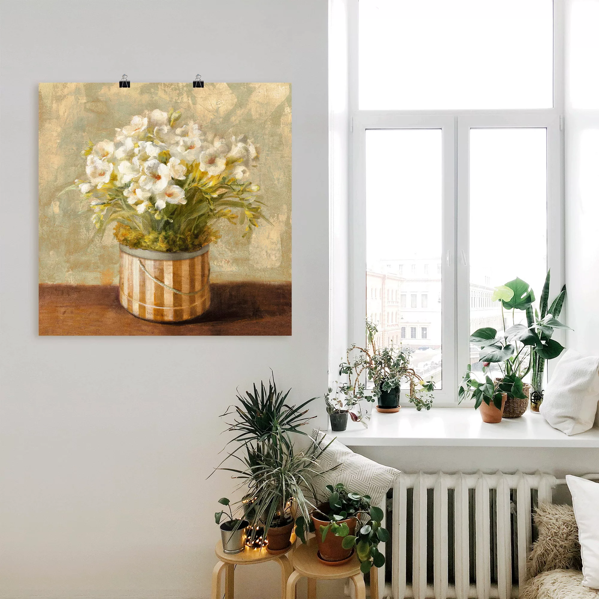 Artland Wandbild "Fresien", Blumen, (1 St.), als Leinwandbild, Poster in ve günstig online kaufen