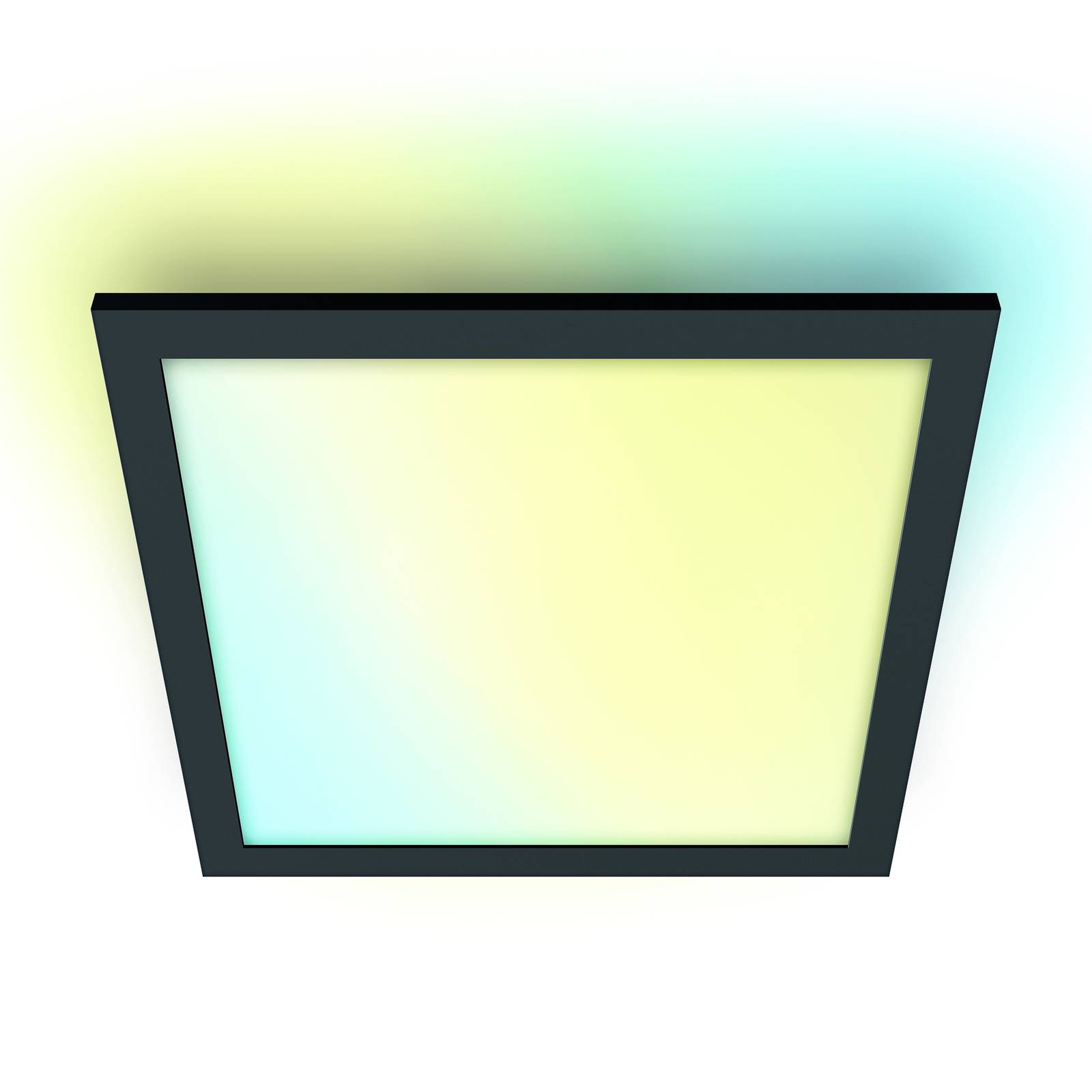 WiZ LED-Deckenleuchte Panel, schwarz, 30x30 cm günstig online kaufen