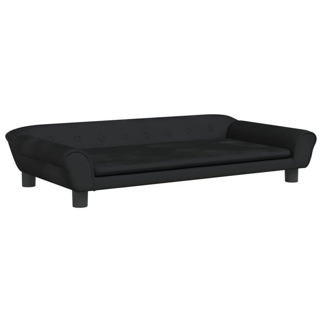 vidaXL Kindersofa Kindersofa Schwarz 100x50x26 cm Samt Kindercouch Kindermö günstig online kaufen