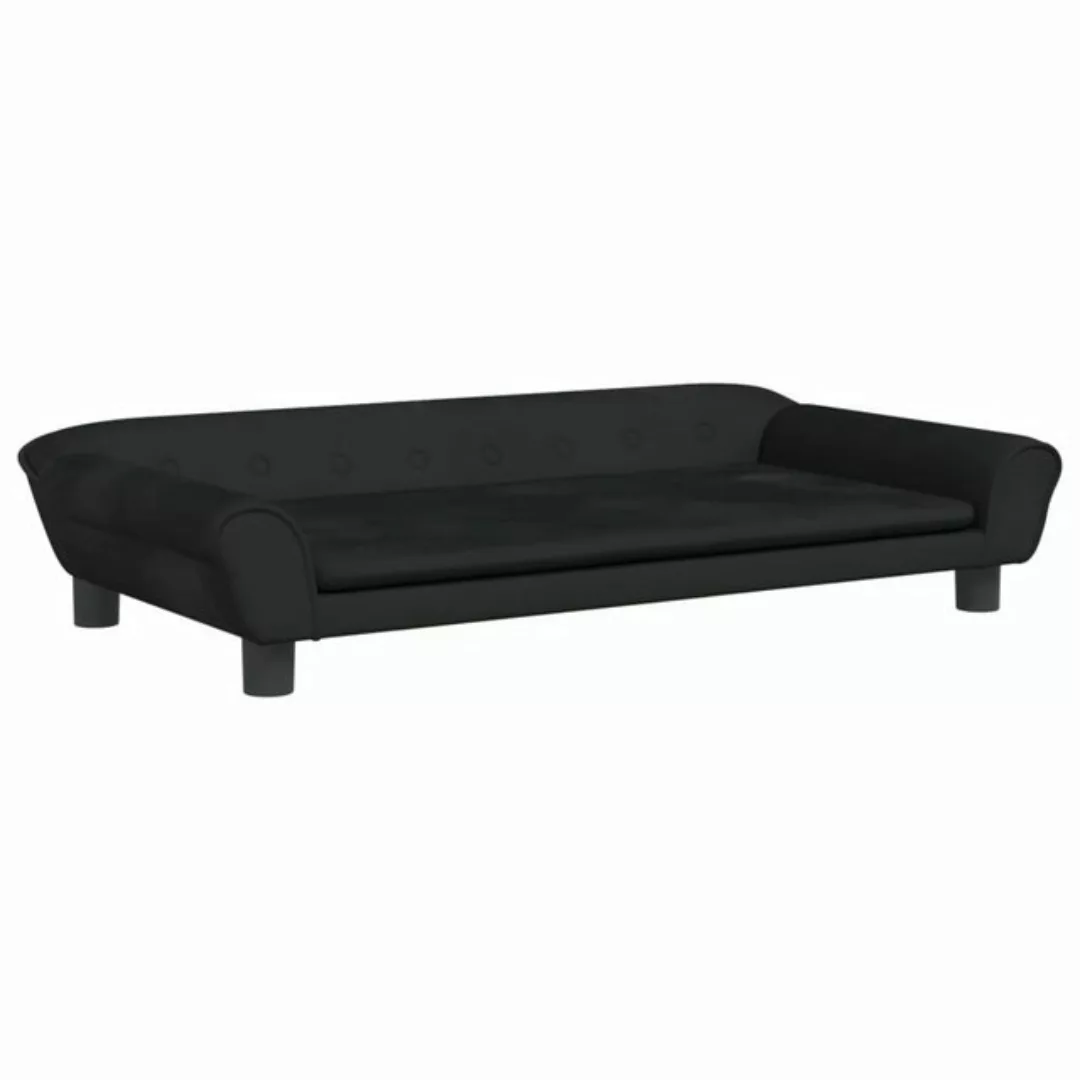 vidaXL Kindersofa Kindersofa Schwarz 100x50x26 cm Samt Kindercouch Kindermö günstig online kaufen