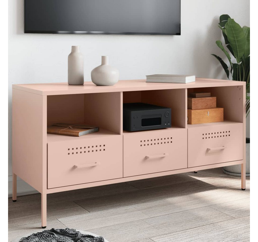 vidaXL Schrankmodule TV-Schrank Rosa 100,5x39x50,5 cm Stahl günstig online kaufen