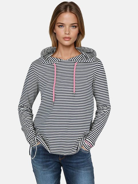 salzhaut Kapuzenshirt Damen Hoodie-Shirt Tege mit Streifen - Langarm-Shirt günstig online kaufen