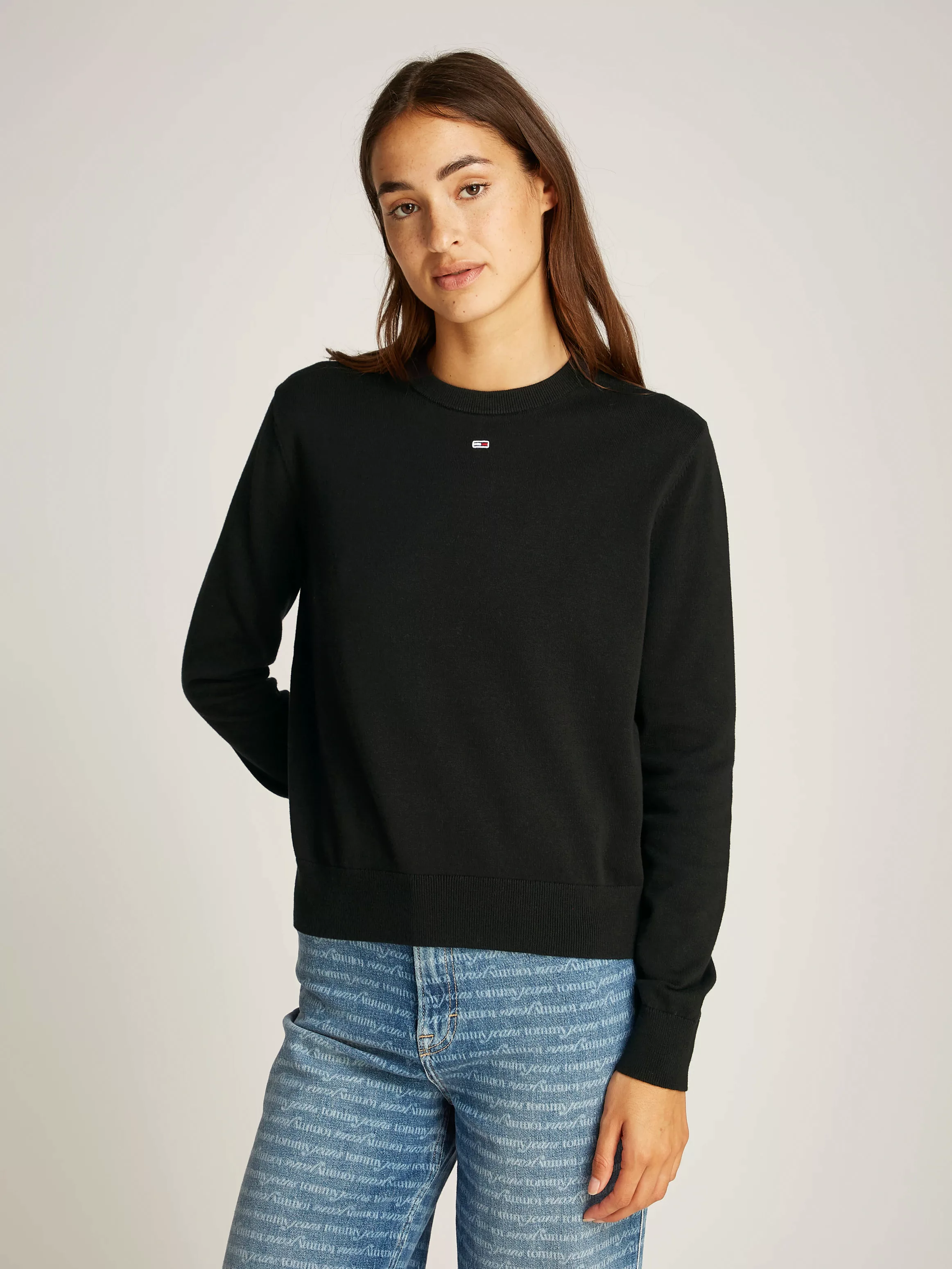 Tommy Jeans Strickpullover "TJW ESSENTIAL CREW SWEATER EXT" günstig online kaufen