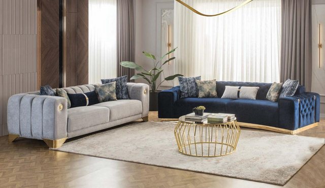 Xlmoebel Sofa Neue moderne Sitzgruppe mit 4-Sitzer und 3-Sitzer Design-Sofa günstig online kaufen