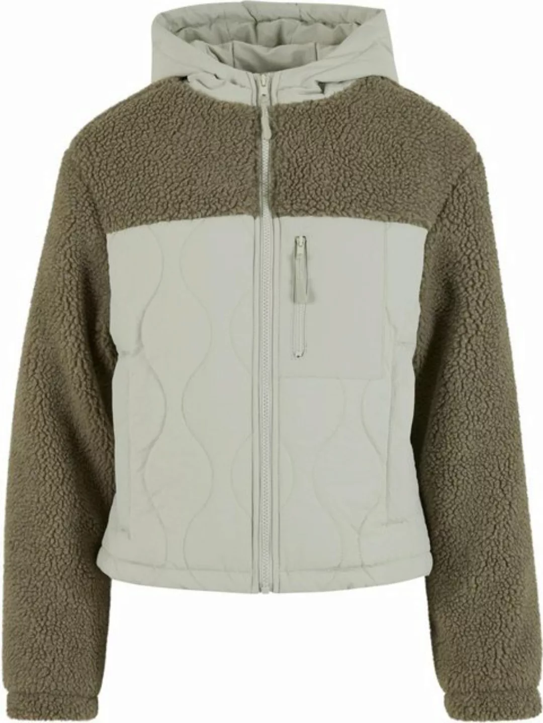 URBAN CLASSICS Kurzjacke Ladies Sherpa Crinkle Nylon Mix Jacket günstig online kaufen