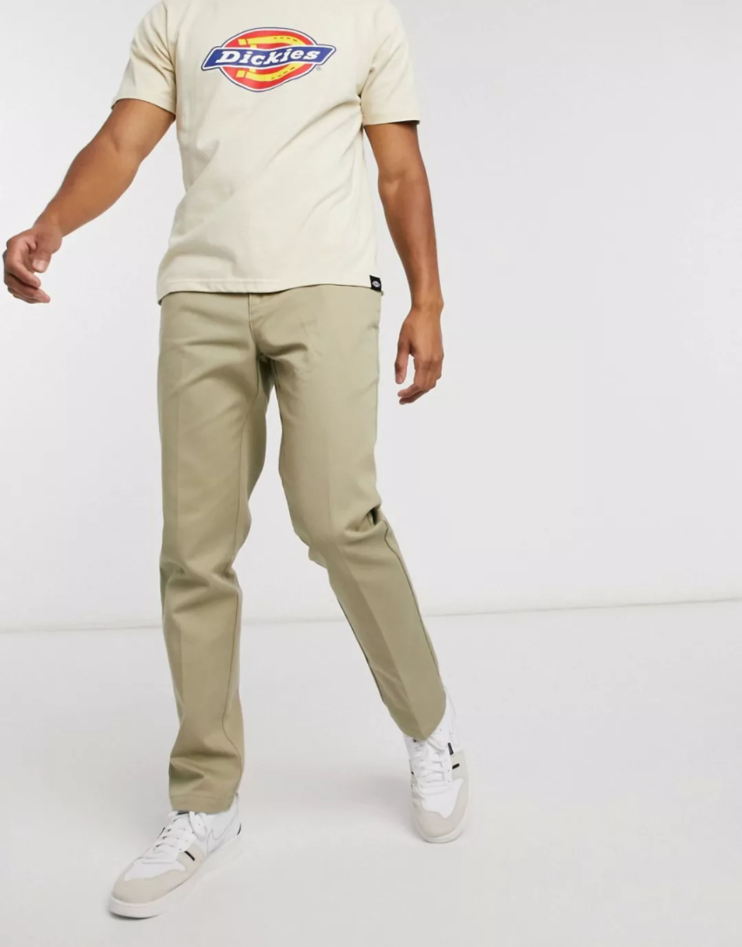 Dickies – 872 – Schmal geschnittener Workwear-Hose in Khaki-Grün günstig online kaufen