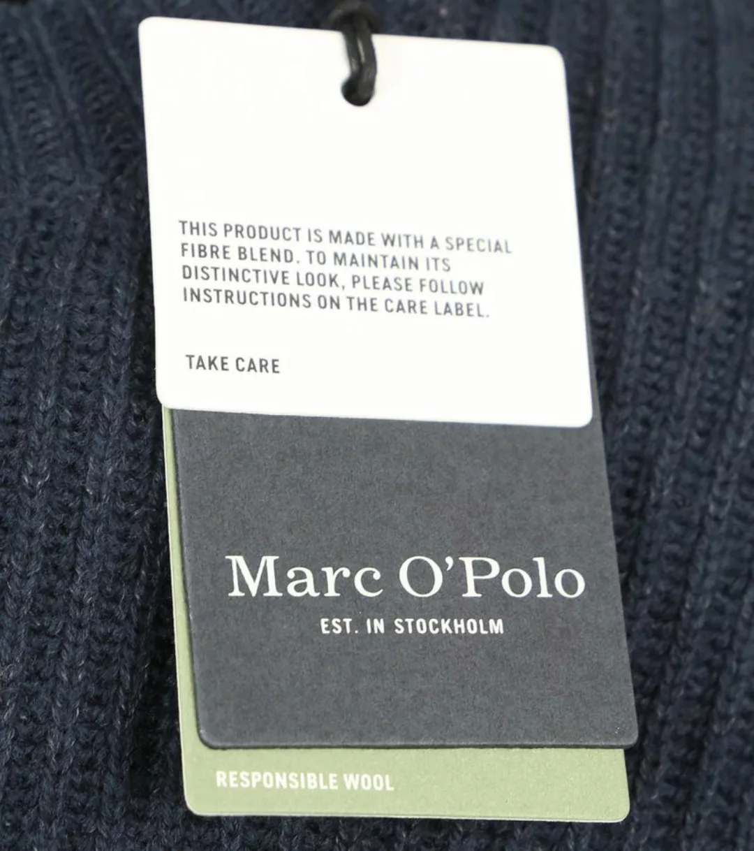 Marc O'Polo Pullover Wool Blend Navy - Größe XL günstig online kaufen