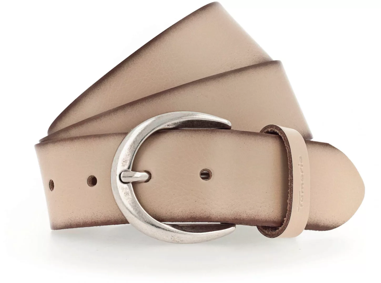 Tamaris Ledergürtel, mit Logoschriftzug auf der Gürtelschlaufe, Basic-Style günstig online kaufen