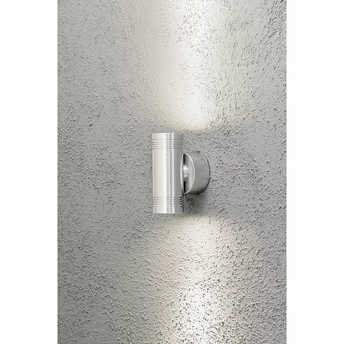 home24 Konstsmide LED Wandleuchte Monza Medium Modern Silber Aluminium 6-fl günstig online kaufen