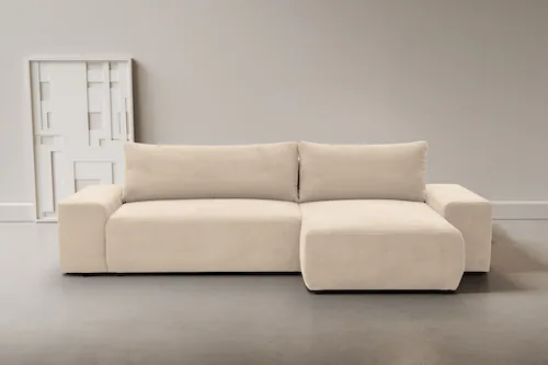 WERK2 Ecksofa Amsterdam, Design Ecksofa mit hohem Komfort, Schlaffunktion & günstig online kaufen