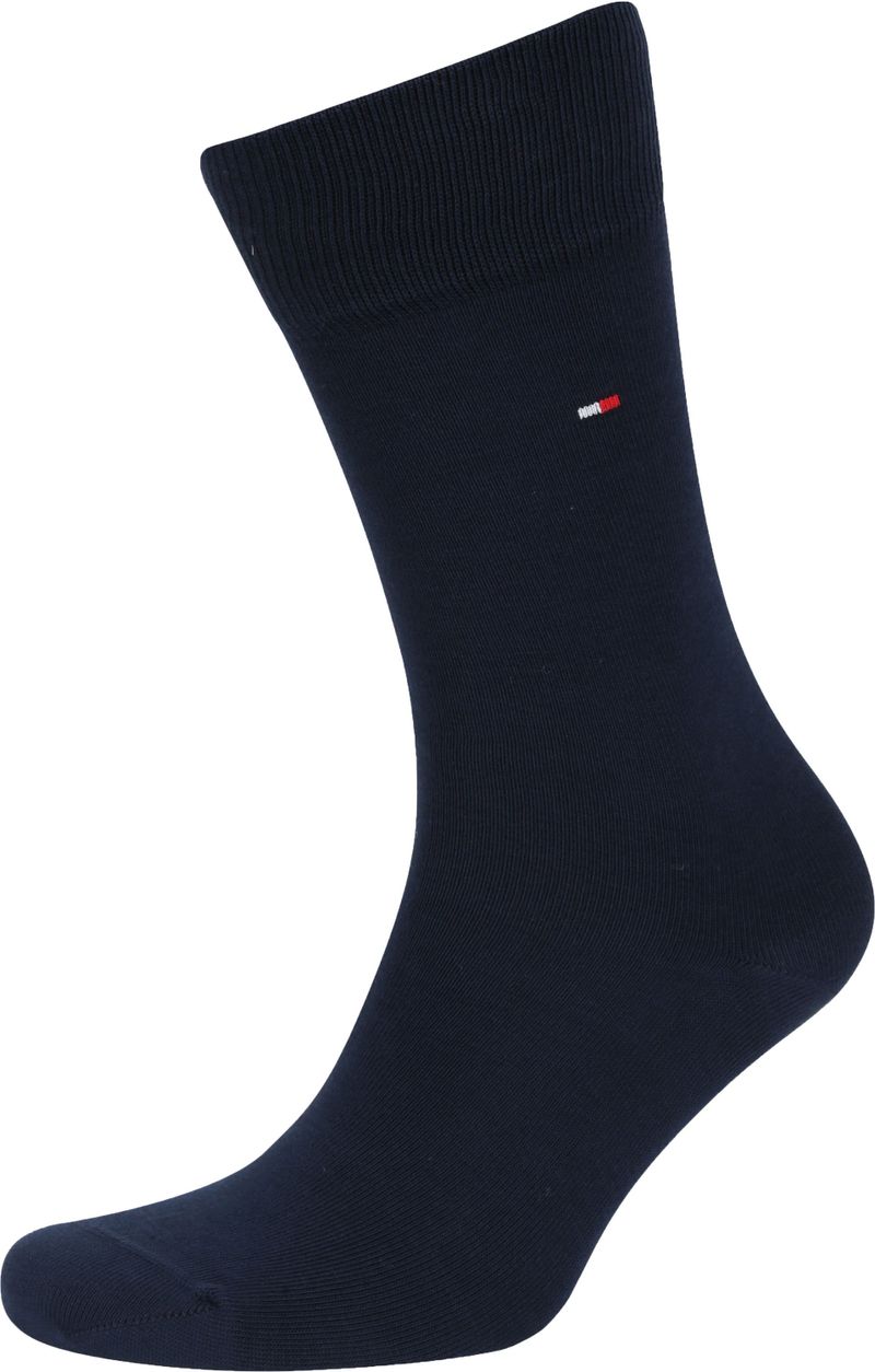 Tommy Hilfiger Socken 2 Paare Dunkelblau Streife - Größe 43-46 günstig online kaufen