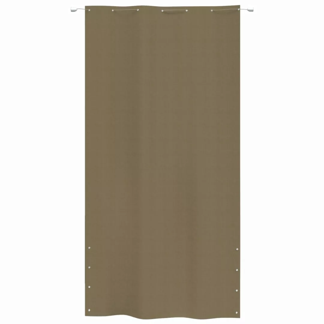 Vidaxl Balkon-sichtschutz Taupe 140x240 Cm Oxford-gewebe günstig online kaufen