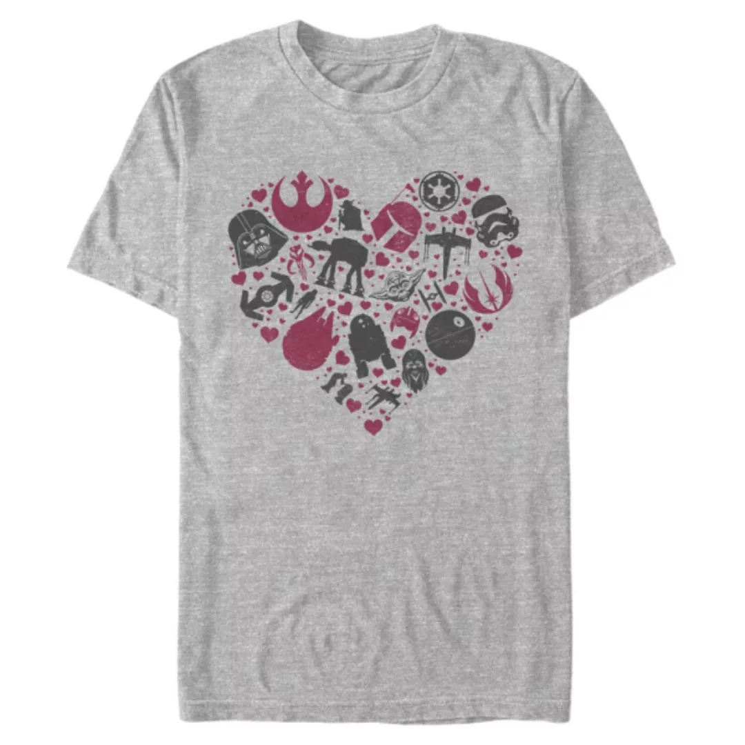 Star Wars - Gruppe Heart Icons - Männer T-Shirt günstig online kaufen