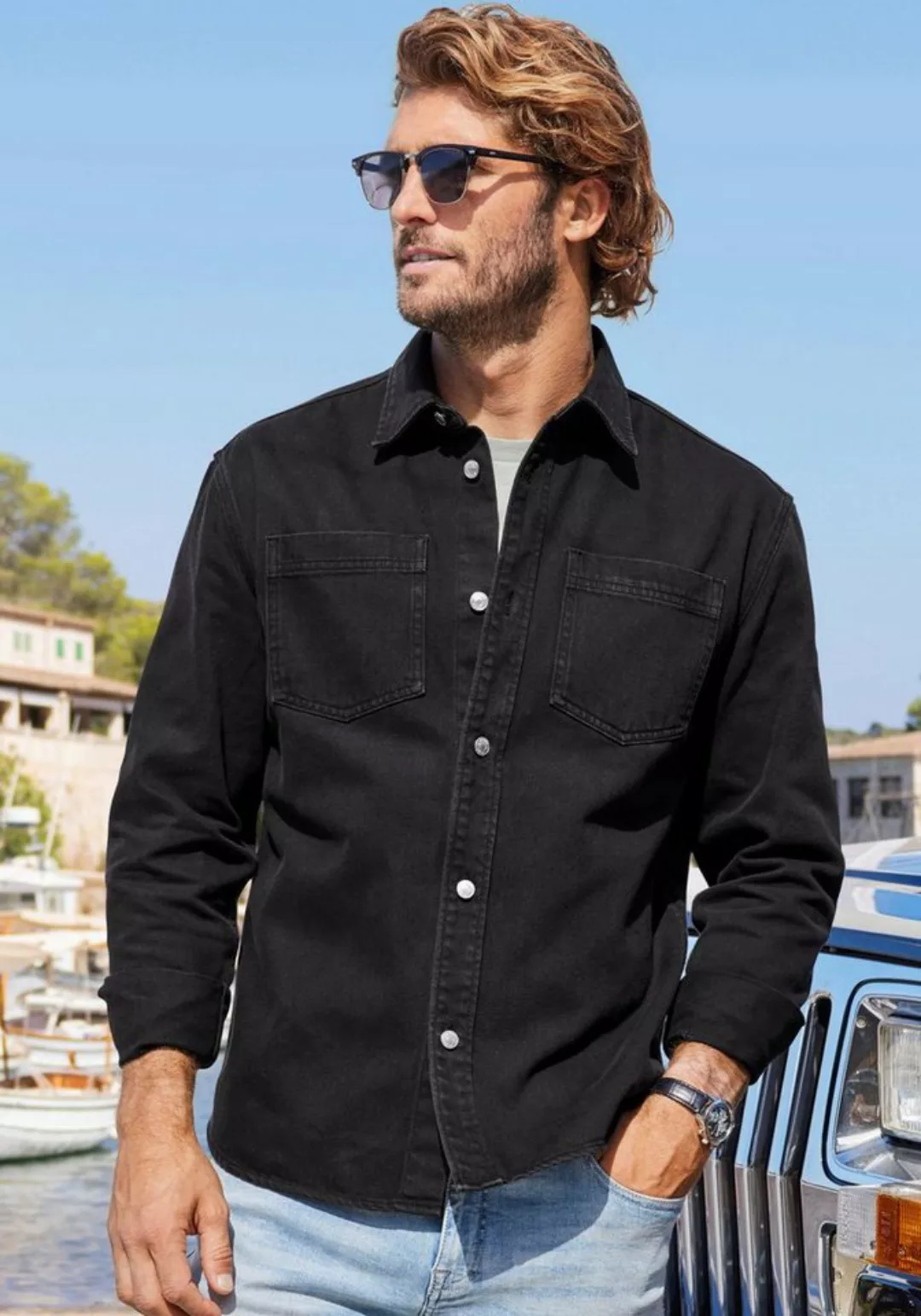 John Devin Outdoorhemd, Overshirt mit großen aufgesetzten Taschen günstig online kaufen