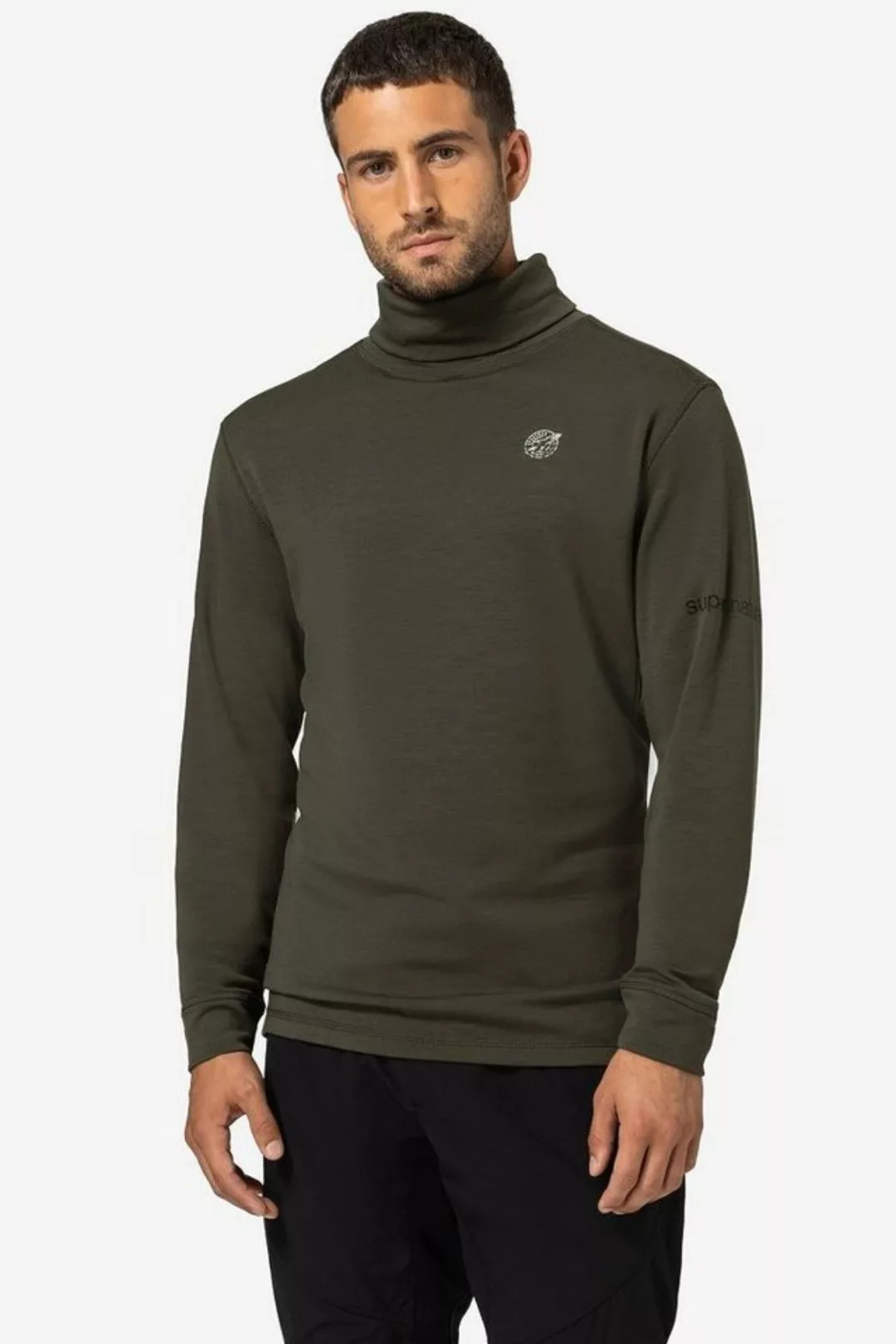 SUPER.NATURAL Langarmshirt Merino Longsleeve M SPACE260 TURTLENECK funktion günstig online kaufen