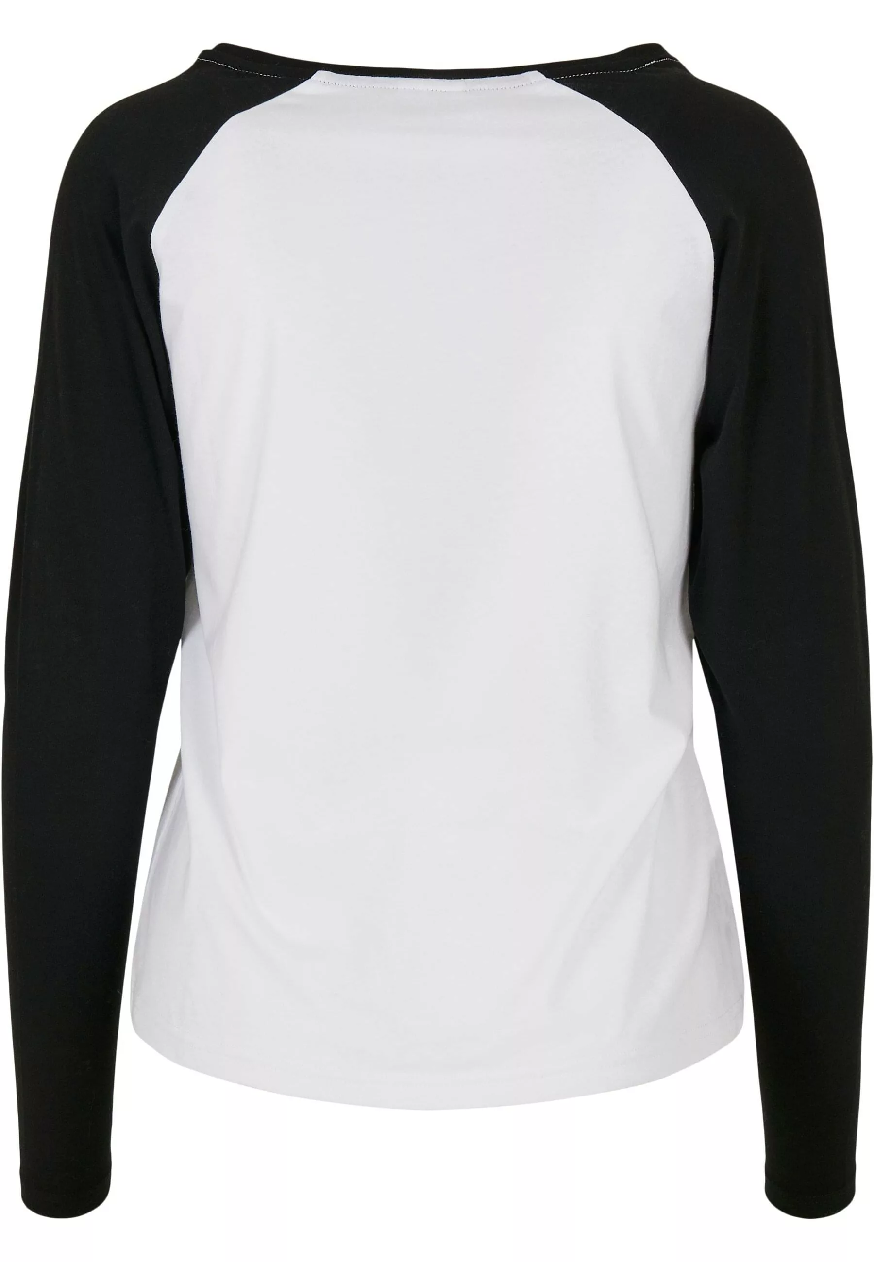 URBAN CLASSICS Langarmshirt "Urban Classics Damen Ladies Contrast Raglan Lo günstig online kaufen