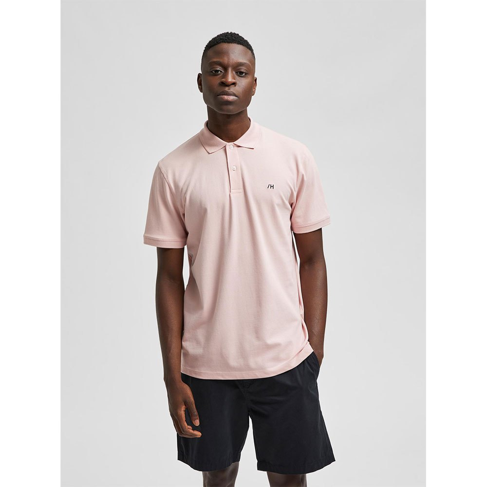 Selected Haze Kurzarm Polo L Silver Pink günstig online kaufen