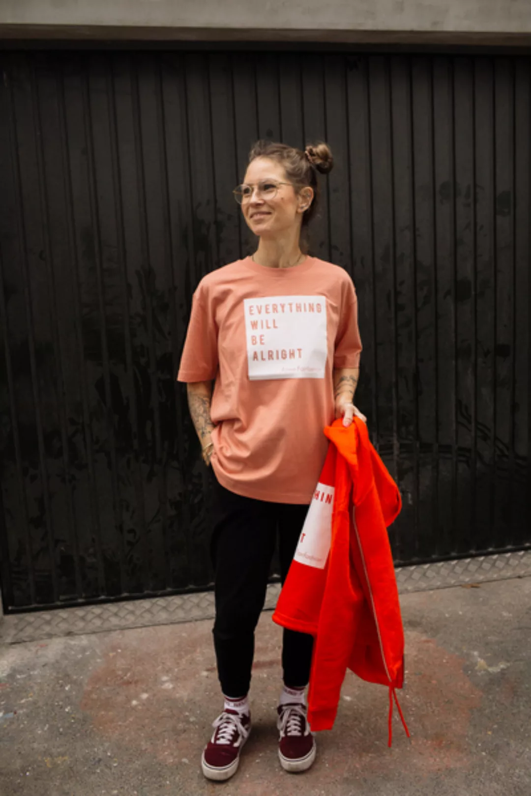 T-shirt "Everything..." In Lachs Oder Mokka günstig online kaufen