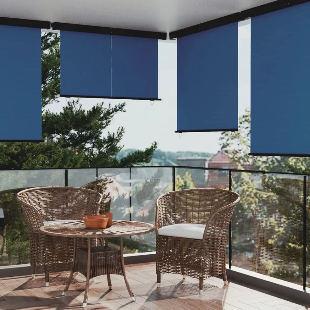 Vidaxl Balkon-seitenmarkise 160 × 250 Cm Blau günstig online kaufen