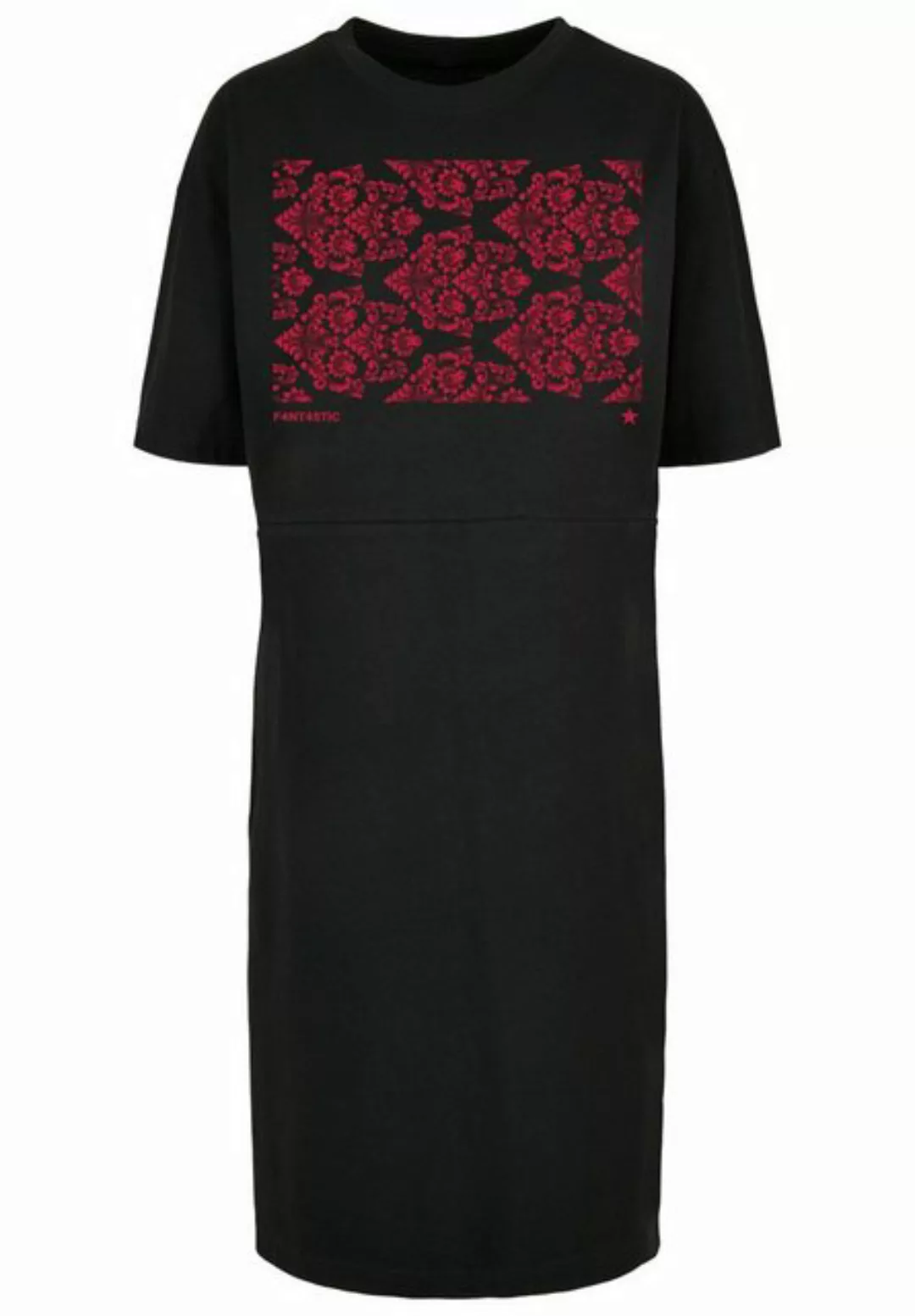 F4NT4STIC Shirtkleid "Muster Blumen Rot", Print günstig online kaufen