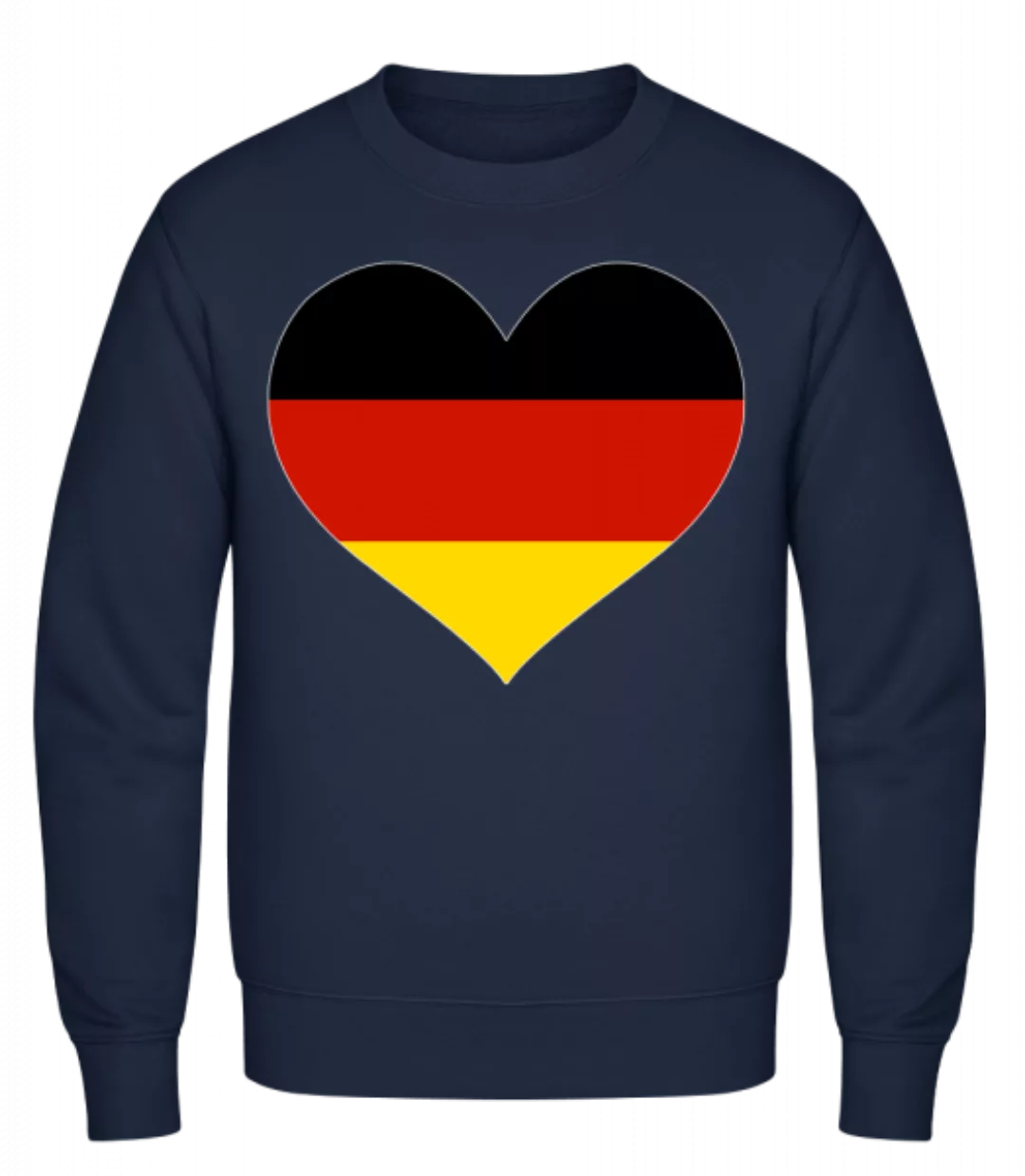 Deutschland Fahne Herz · Männer Pullover günstig online kaufen