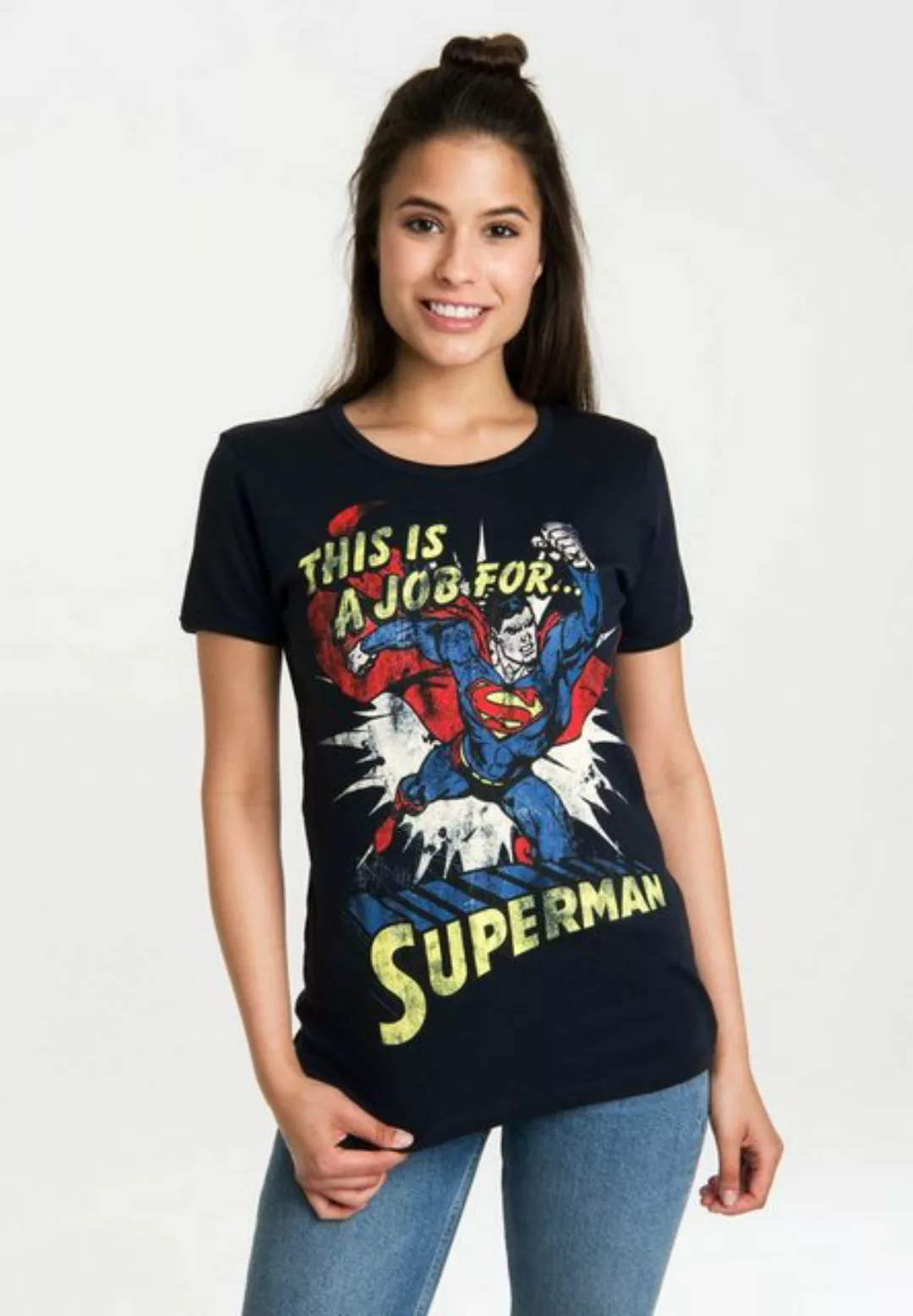 LOGOSHIRT T-Shirt "Superman", mit lizenzierten Originaldesign günstig online kaufen
