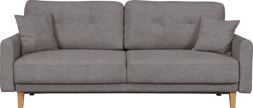 Home affaire 3-Sitzer "TRIPLO optionale Schlafsofa mit Bettkasten, Maße B/T günstig online kaufen