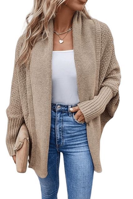 AUKUU Strickjacke Herbst- Winter-Oberteil Damen-Strickcardigan im modischen günstig online kaufen