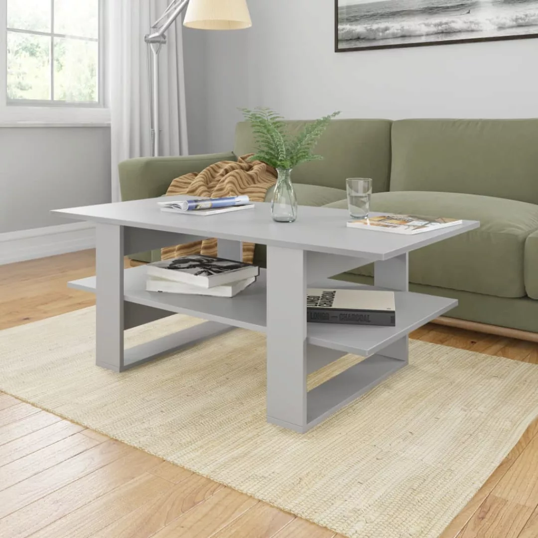 Couchtisch Grau 110x55x42 Cm Spanplatte günstig online kaufen