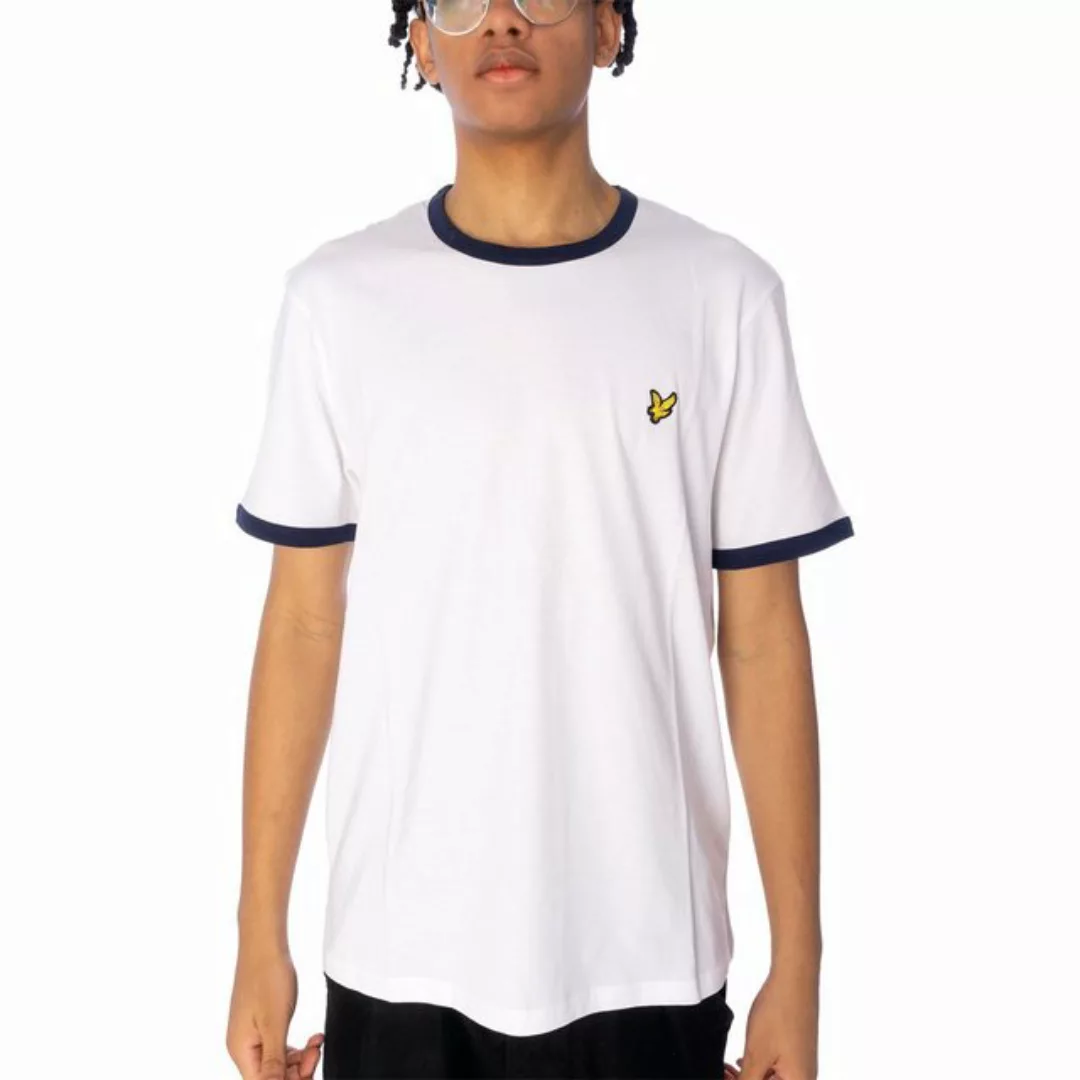 Lyle & Scott T-Shirt T-Shirt Lyle&Scott Ringer kontrastfarbene Bündchen günstig online kaufen