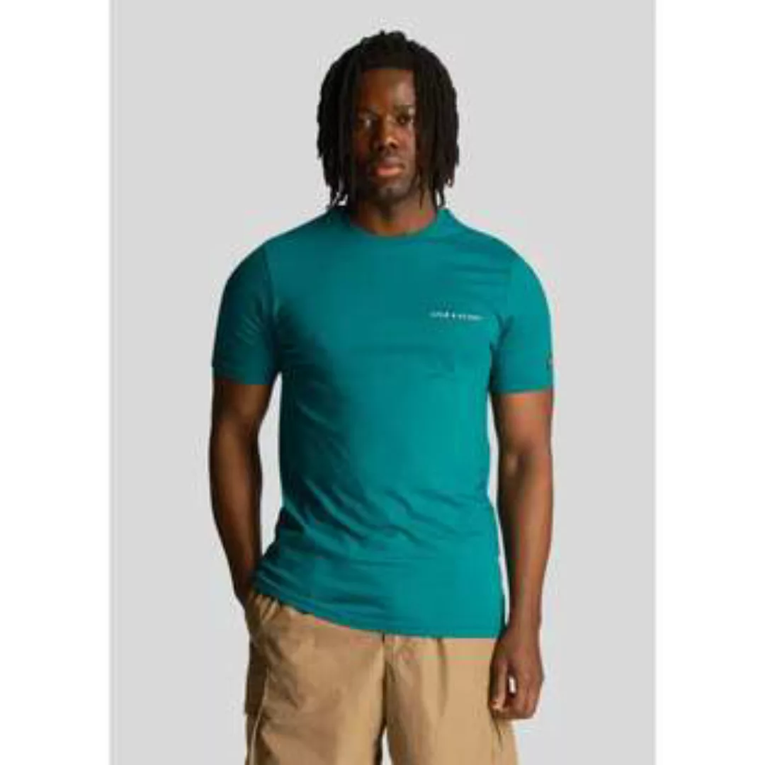 Lyle & Scott  T-Shirts & Poloshirts Embroidered t-shirt - court green günstig online kaufen