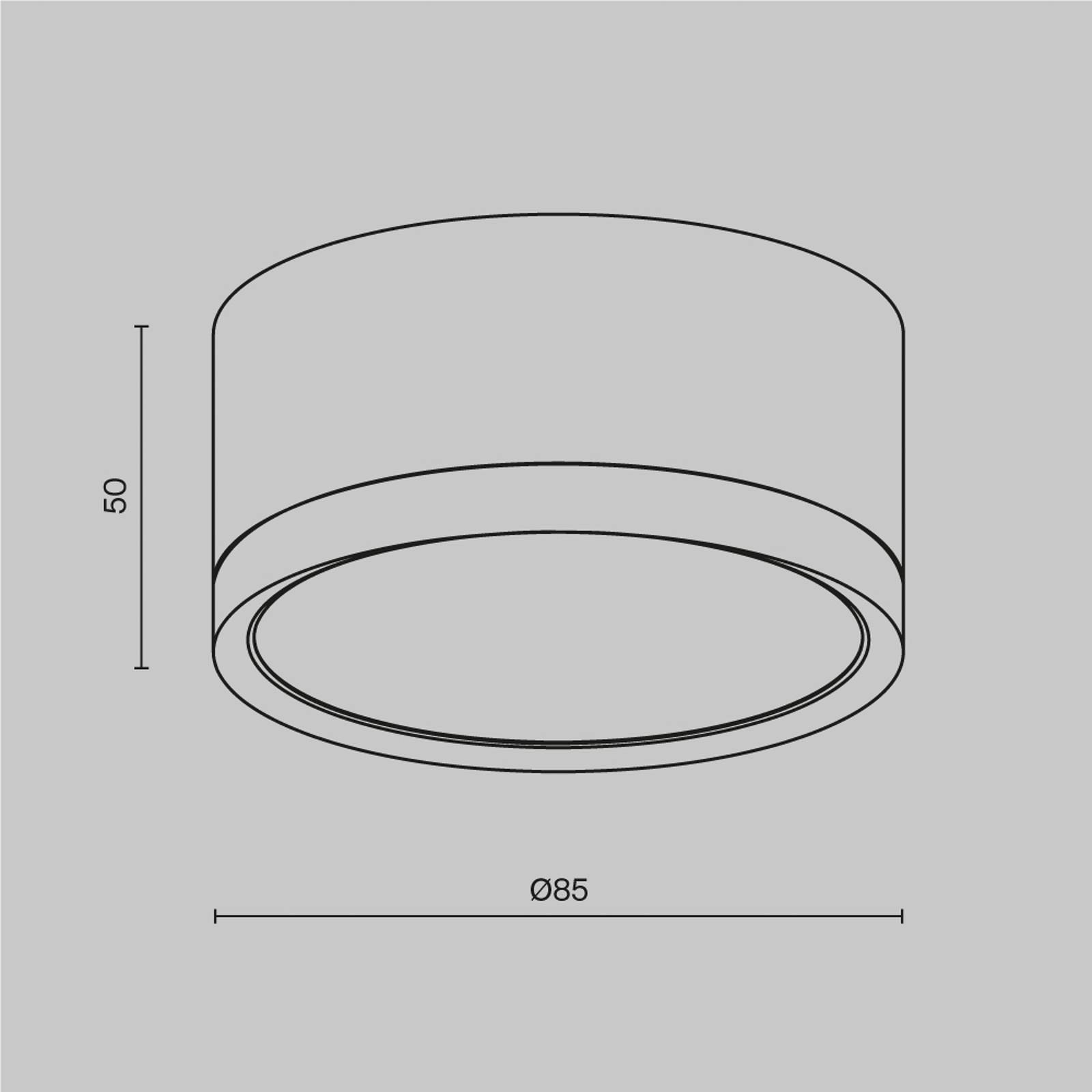 Maytoni Downlight Hoop, schwarz, Höhe 5 cm Ø 8,5 cm Alu GX53 günstig online kaufen