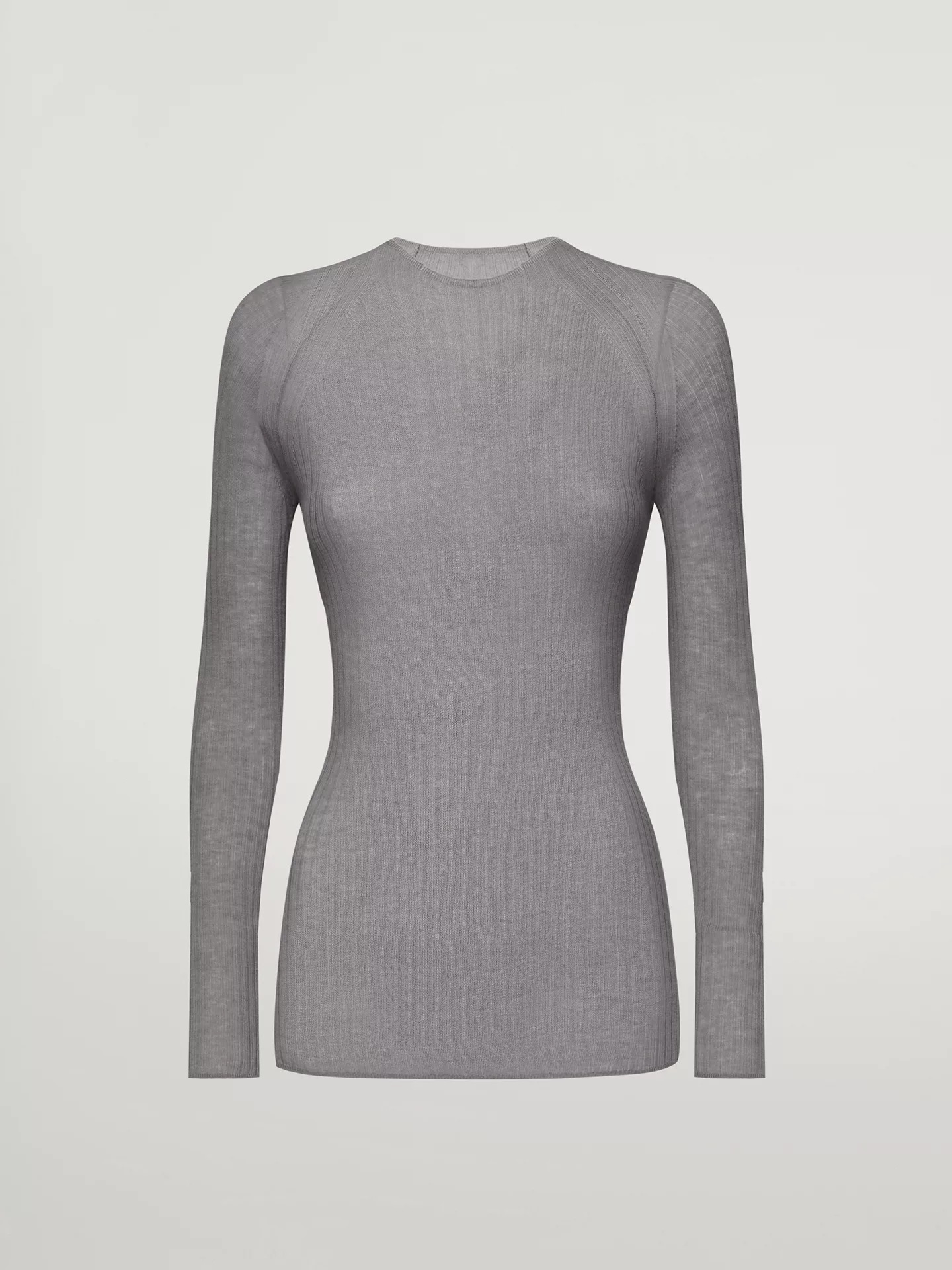 Wolford - Air Wool Top Long Sleeves, Frau, greymele, Größe: XS günstig online kaufen