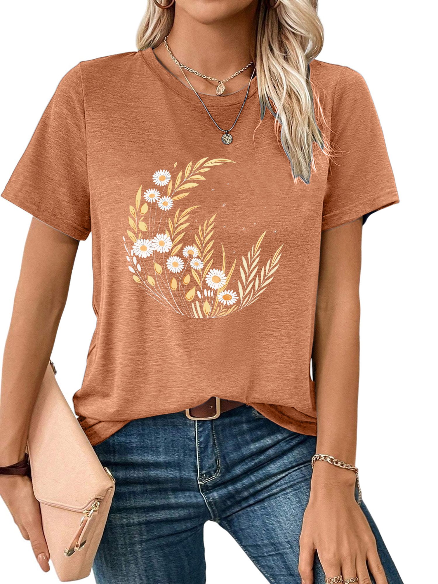 PYL Kurzarmbluse Damen bequemes Sommer Kurzarmbluse günstig online kaufen
