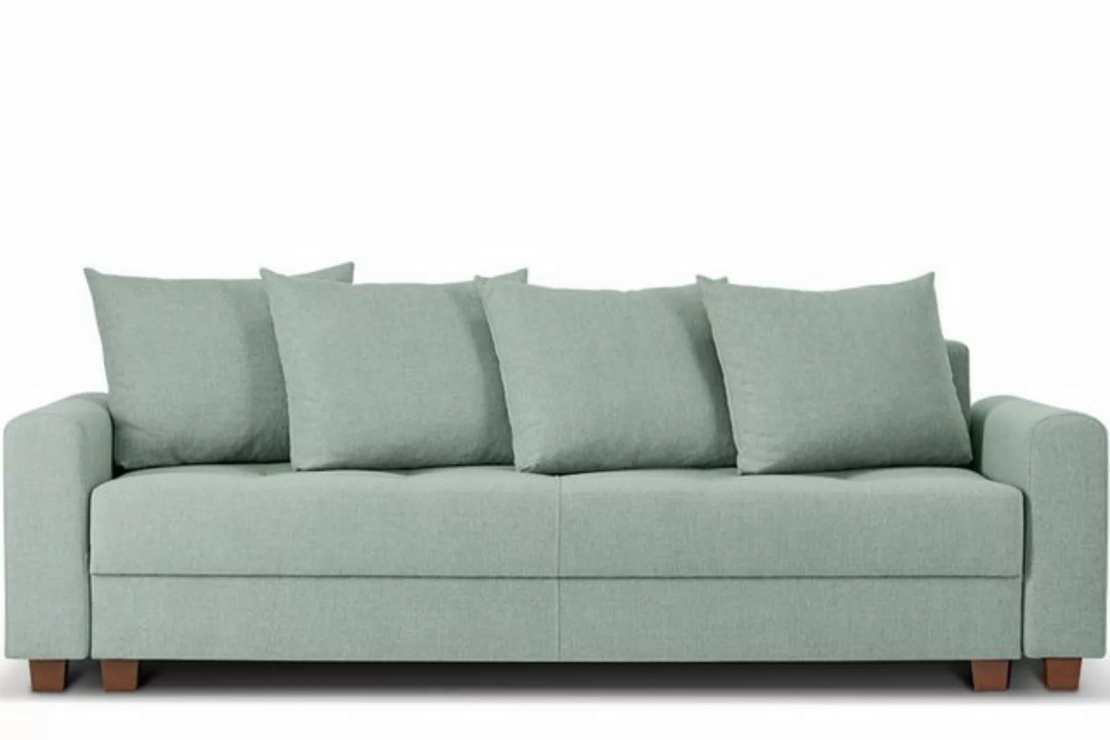 KONSIMO Schlafsofa REVO Schlafsofa mit bettkasten, Massivholzbeine, strapaz günstig online kaufen