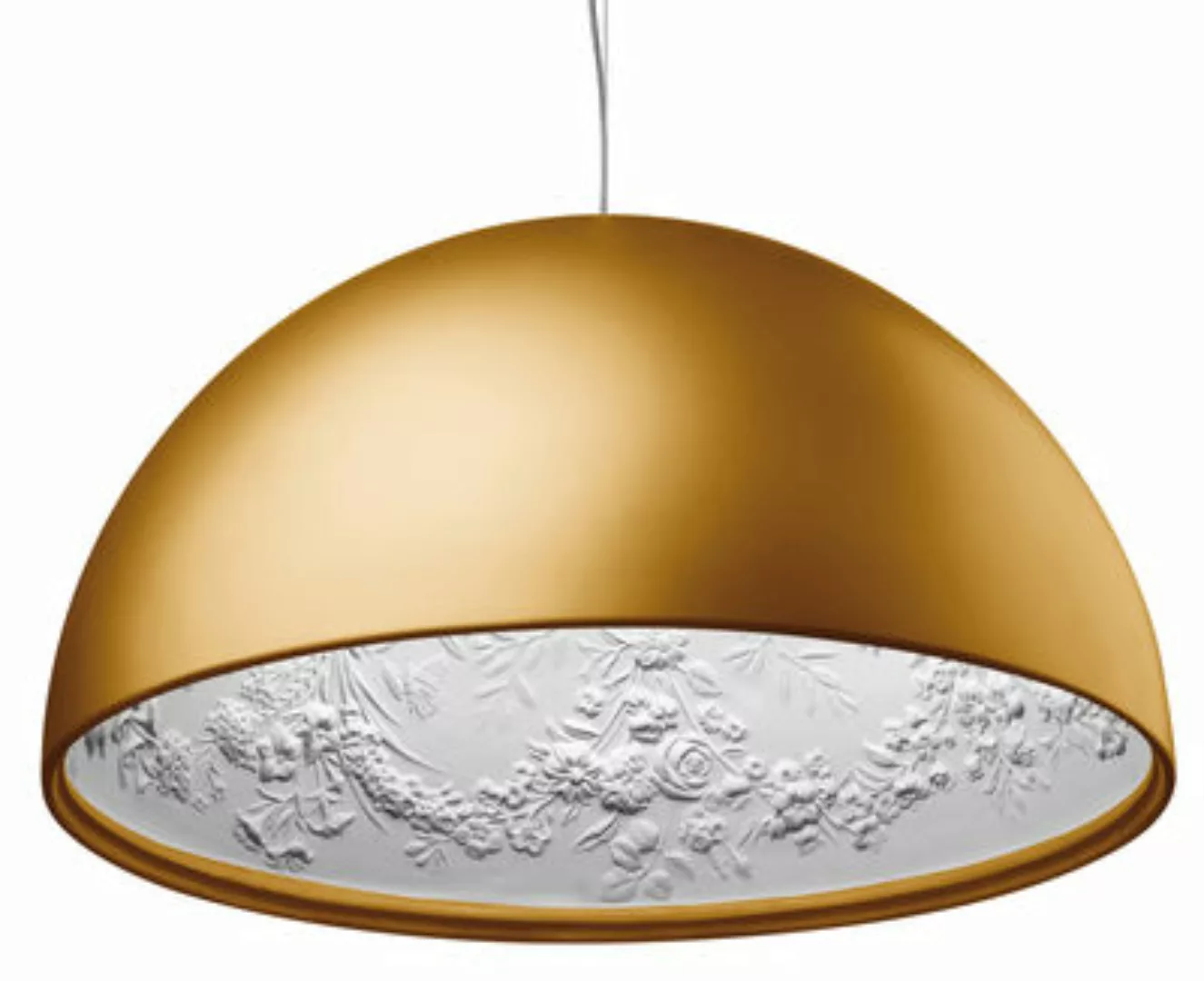 Pendelleuchte Skygarden 1 metall stein gold Ø 60 cm - Flos - Gold günstig online kaufen