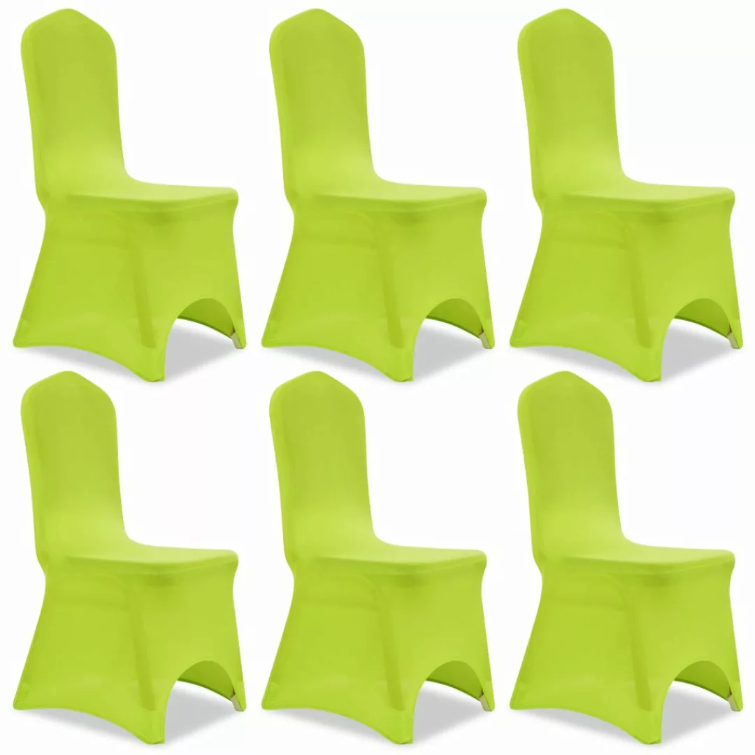 Stretch Stuhlbezug 6 Stück Grün günstig online kaufen