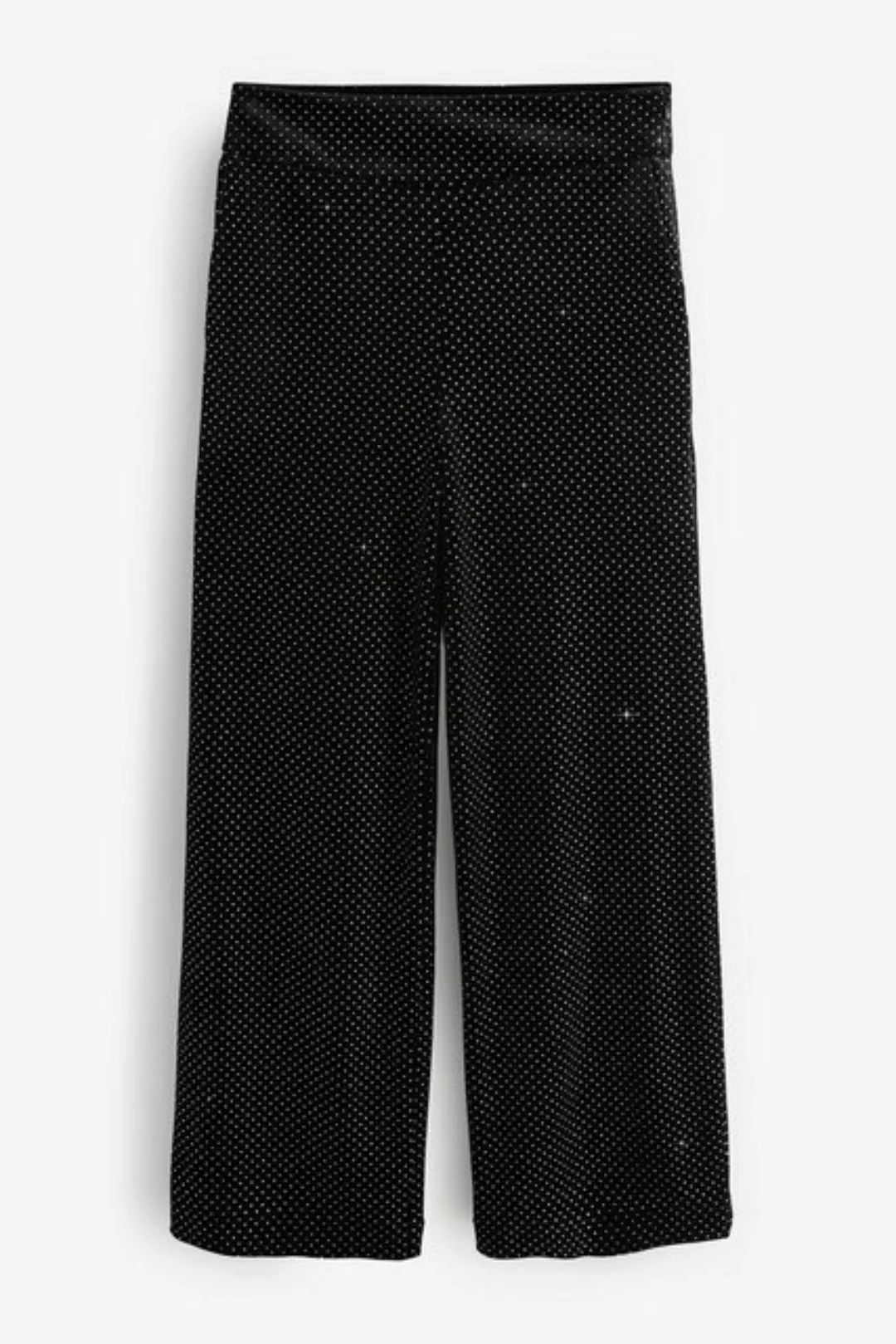 Next Samthose Anzughose mit weitem Bein und Samt (1-tlg) günstig online kaufen