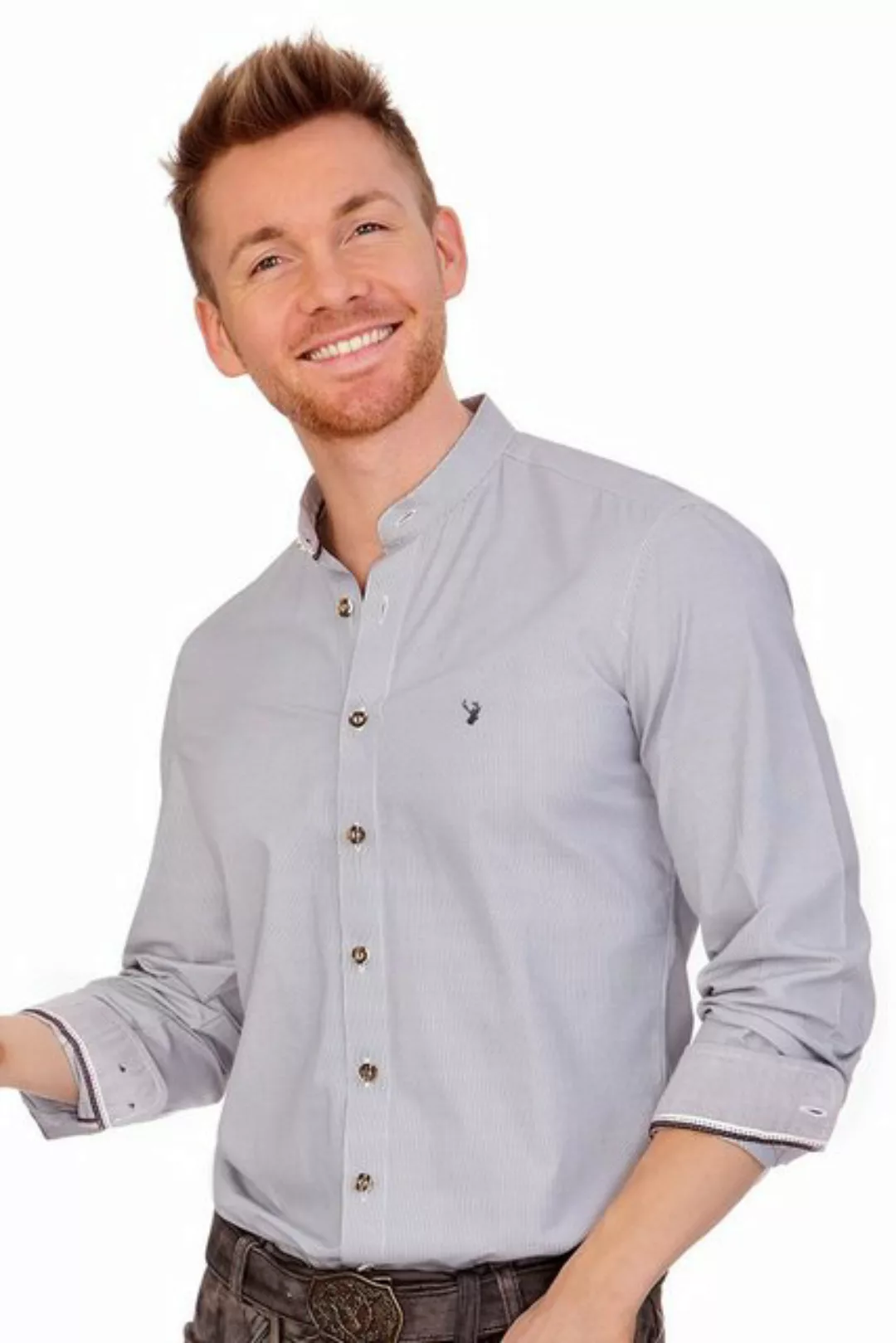 Spieth & Wensky Trachtenhemd Trachtenhemd - NEO - grau, blau günstig online kaufen